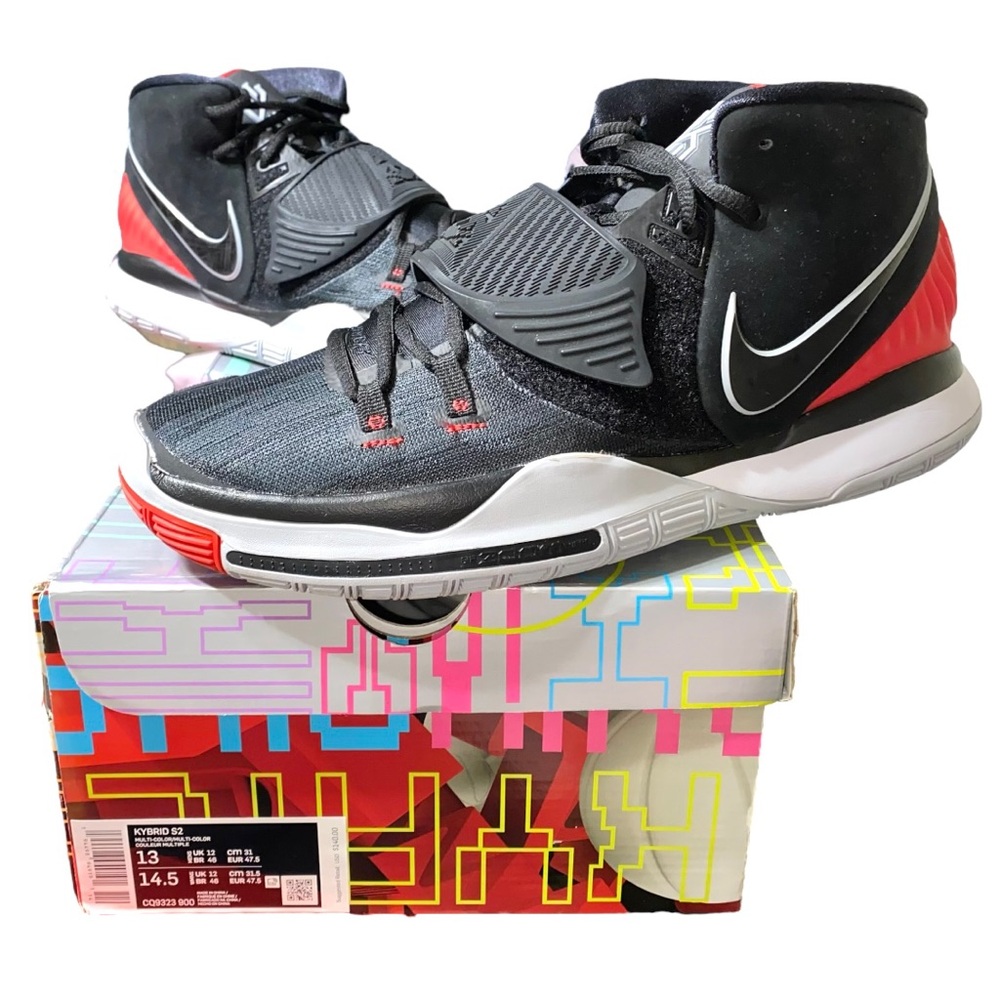 Size 13 Nike Kyrie 6 Bred BQ4630-002 Replacement Box